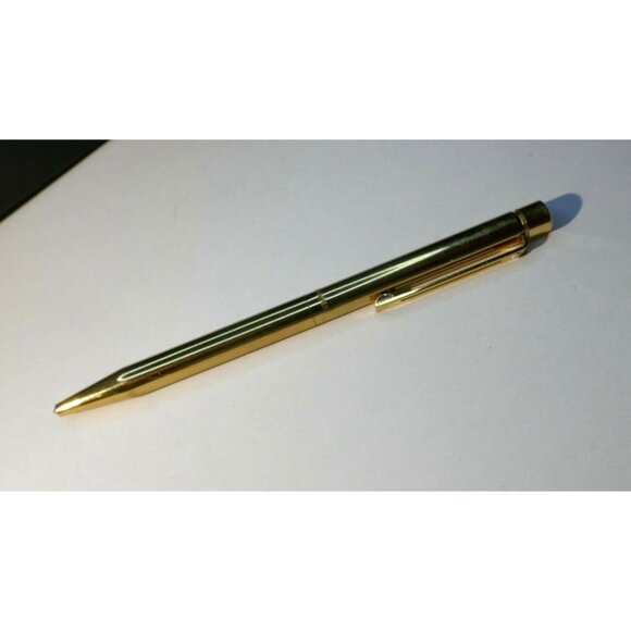 Vintage Sheaffer Targa Imperial Brass Ball Point Pen - Engraved Name - Picture 6 of 9
